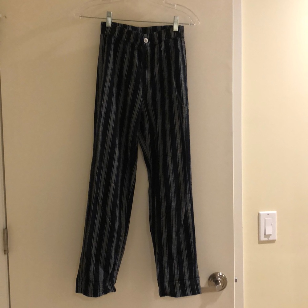 Brandy Melville linen striped pants